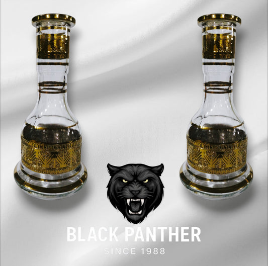 Large Czech gold-plated glass