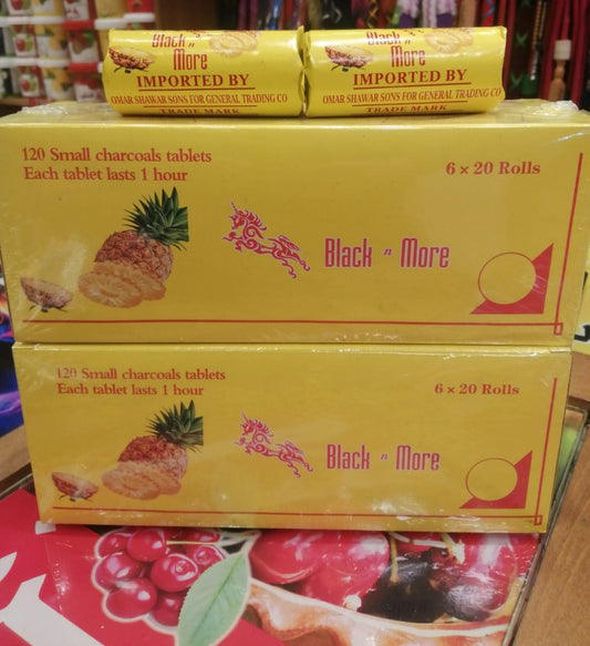 فحم أناناس بلاك اند مور سريع الاشتعال