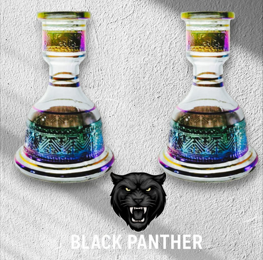 Small colored decorative duck glass