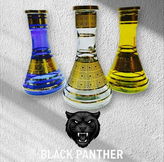 Small pyramid glass with gold thermal strip