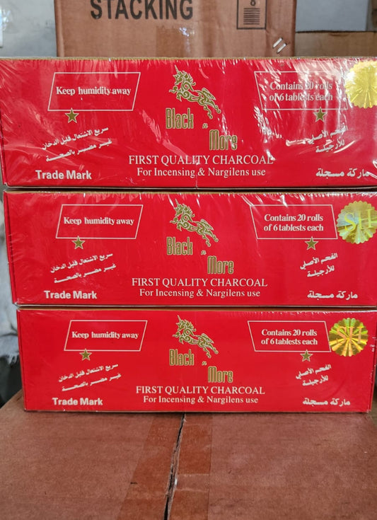 فحم بلاك اند مور سريع الاشتعال