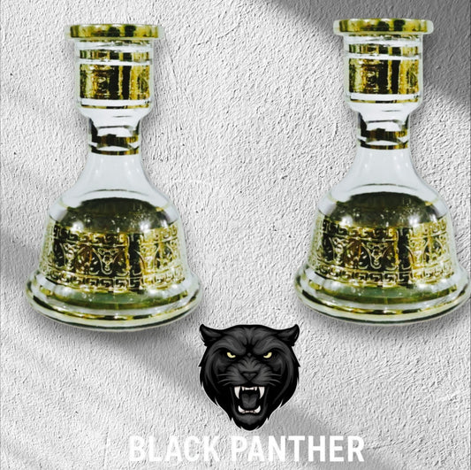 Small gold decorative duck glass