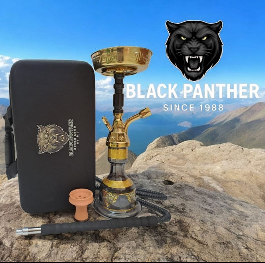 Turkish hookah bag, black and gold