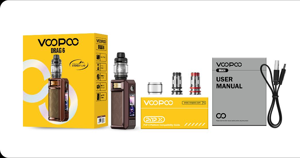 VOOPOO Drag 6 220W Vape Kit | دراغ 6 الأصلي