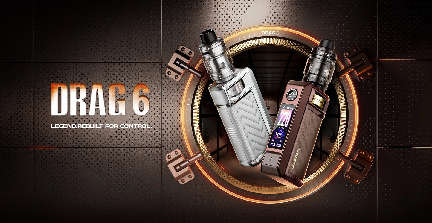 VOOPOO Drag 6 220W Vape Kit | دراغ 6 الأصلي