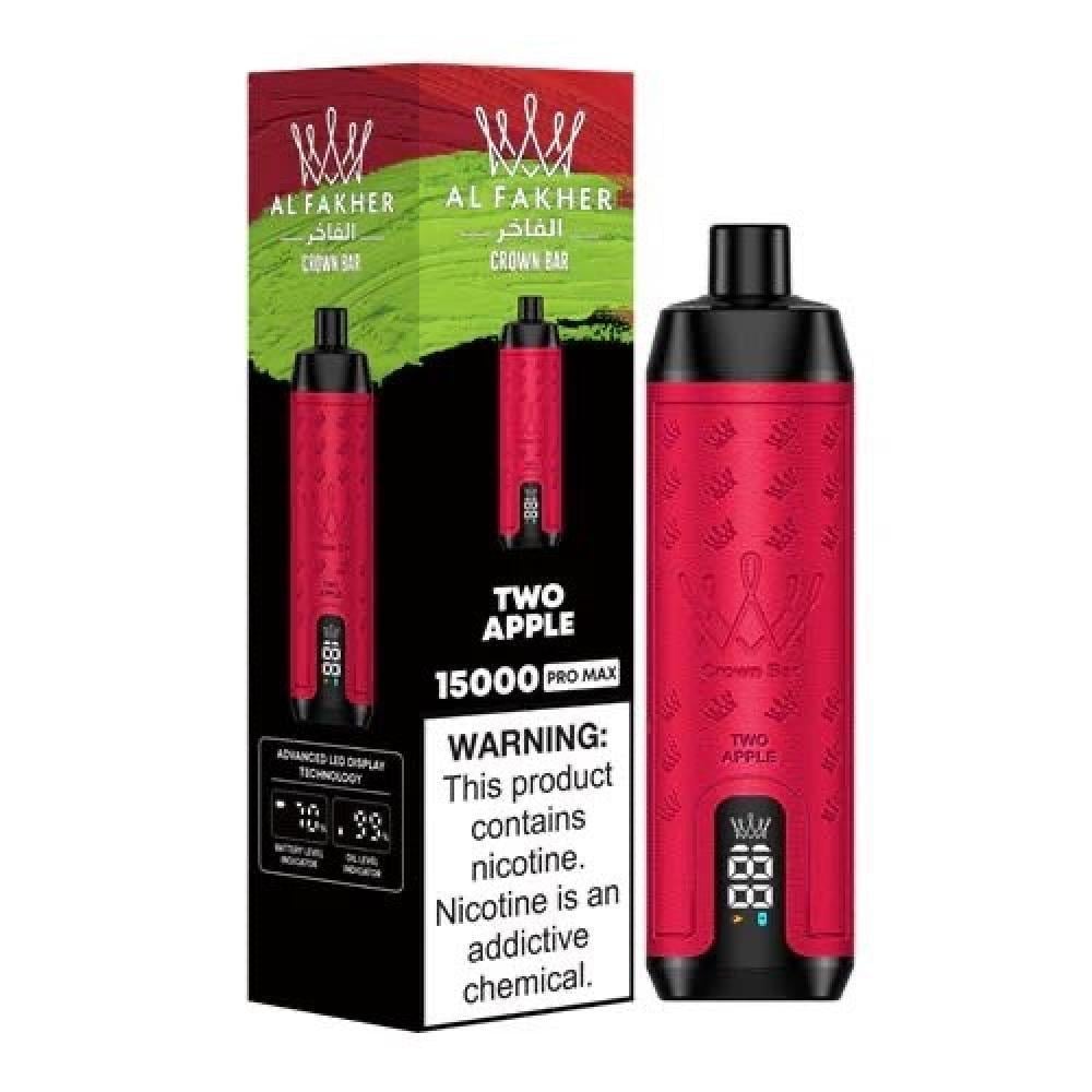 Al Fakher Crown Bar Two Apple 15000 Puffs Pro Max