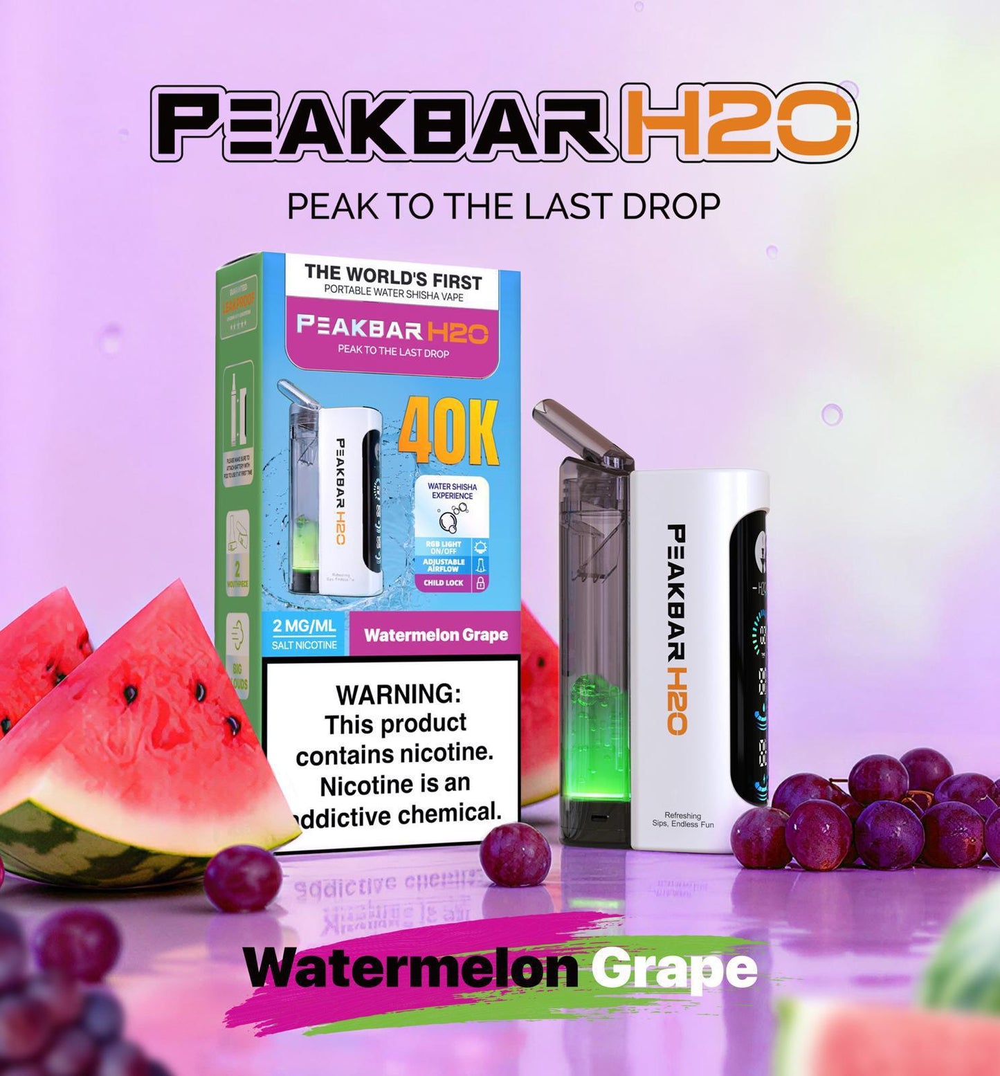 بيك بار H2O 40 ألف سحبة